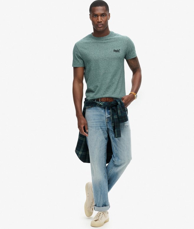 superdry Camiseta de algodón orgánico con logotipo Essential Ofertas de temporada