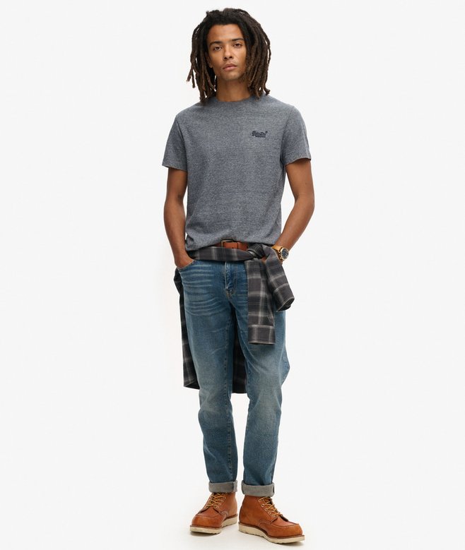 superdry Camiseta de algodón orgánico con logotipo Essential Ofertas especiales