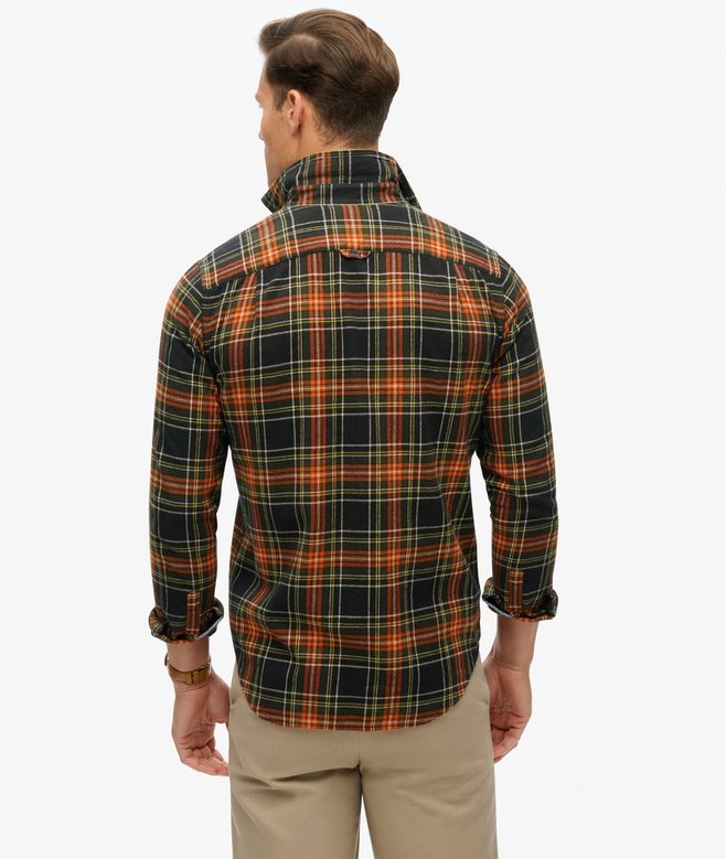 superdry Camisa de leñador de algodón de manga larga Rebajas de fin de temporada