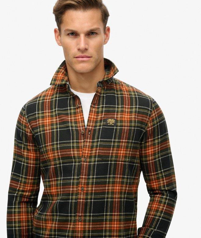superdry Camisa de leñador de algodón de manga larga Rebajas de fin de temporada