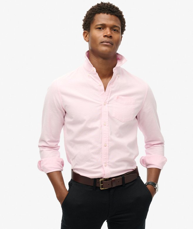superdry Camisa Oxford de manga larga