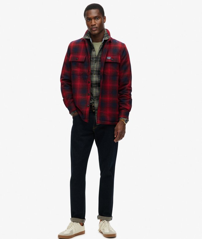 superdry Sobrecamisa a cuadros de lana forrada de tejido polar Outlet