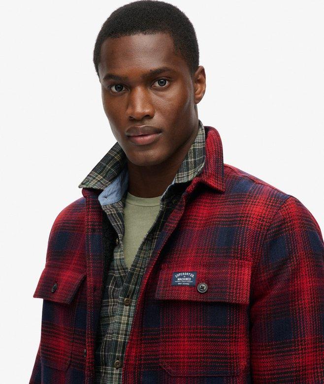 superdry Sobrecamisa a cuadros de lana forrada de tejido polar Outlet