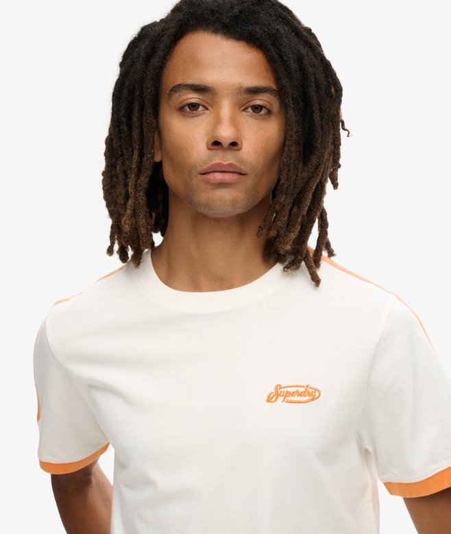 superdry Camiseta retro de manga corta a rayas con logo Essential Rebajas