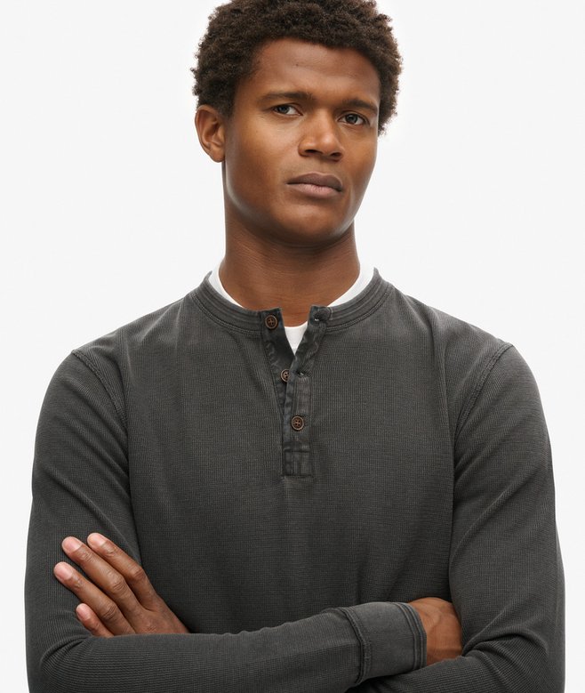 superdry Top con cuello panadero y textura Vintage Ofertas