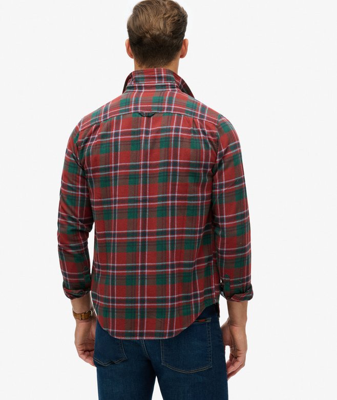 superdry Camisa de leñador de algodón de manga larga Venta caliente