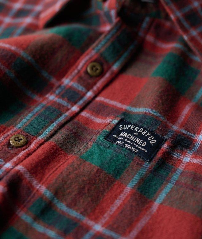 superdry Camisa de leñador de algodón de manga larga Venta caliente