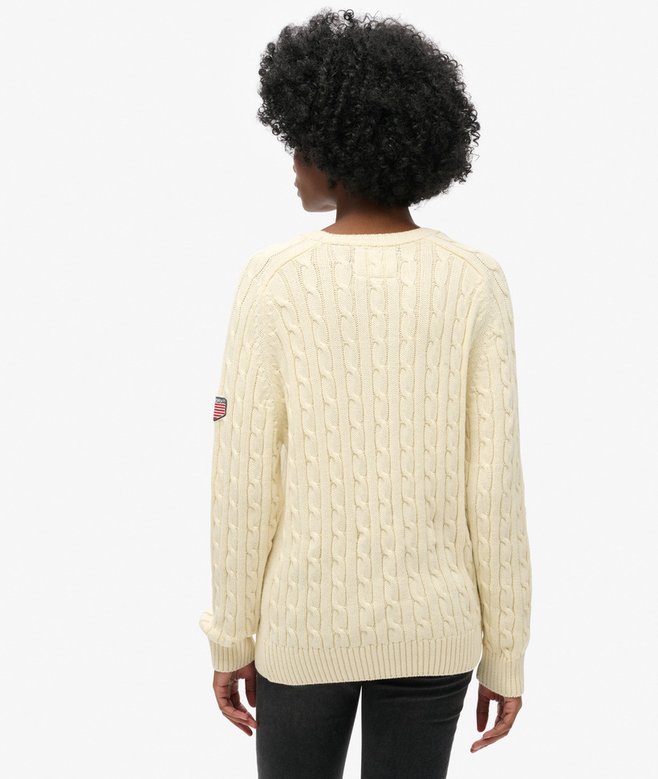 superdry Jersey holgado de punto trenzado En línea