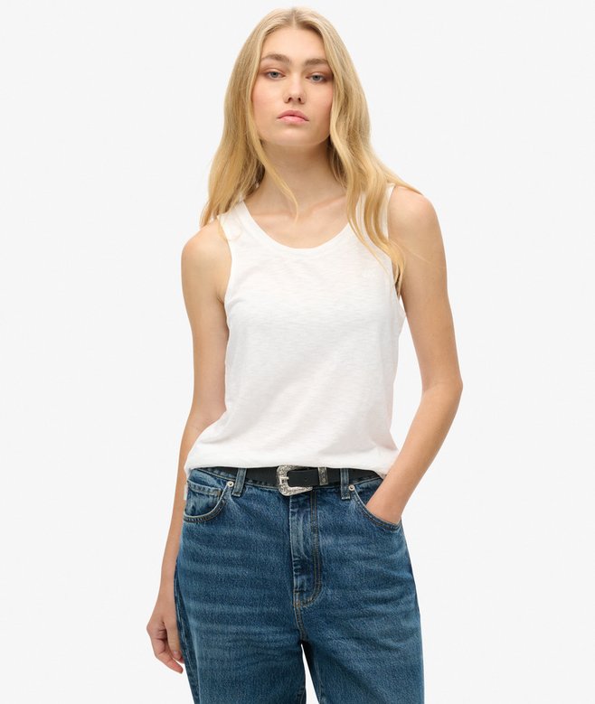 superdry Camiseta sin mangas con amplio escote redondo