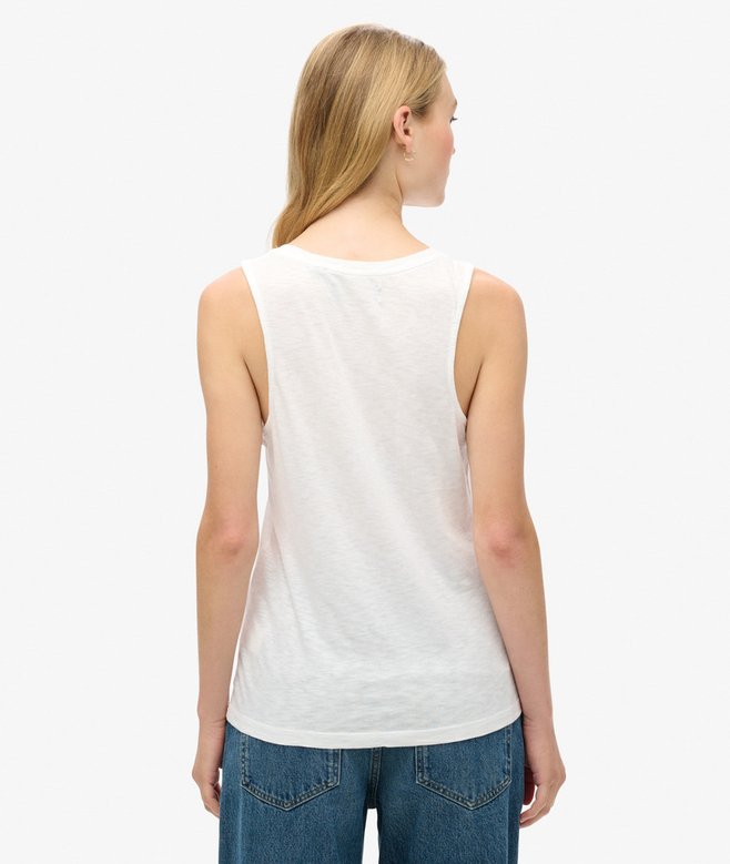 superdry Camiseta sin mangas con amplio escote redondo En oferta