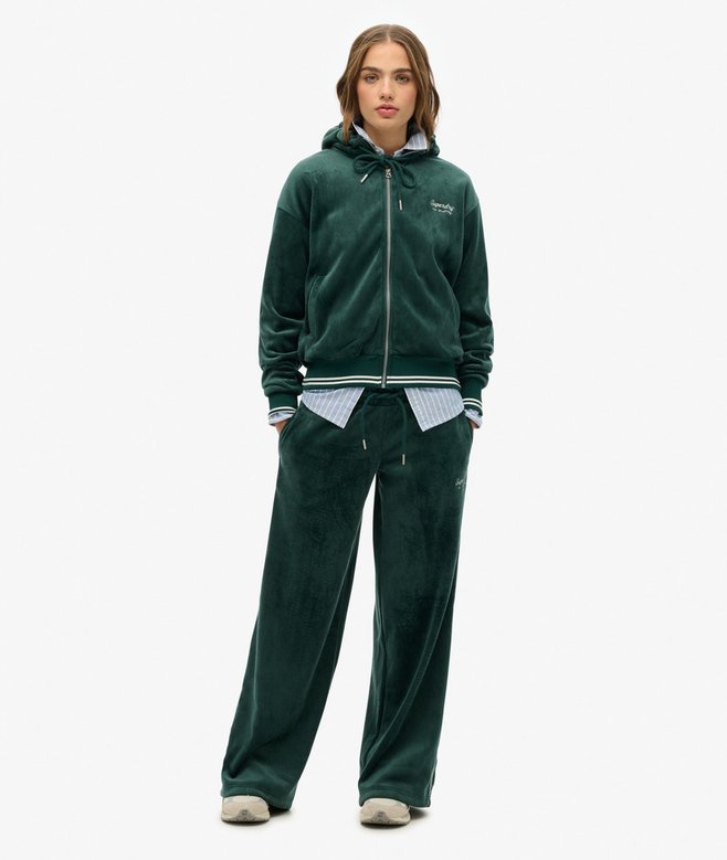 superdry Sudadera con capucha y cremallera de velvetón Country Club Tienda