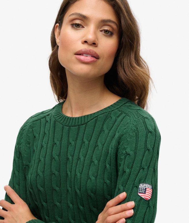 superdry Jersey holgado de punto trenzado Oferta especial