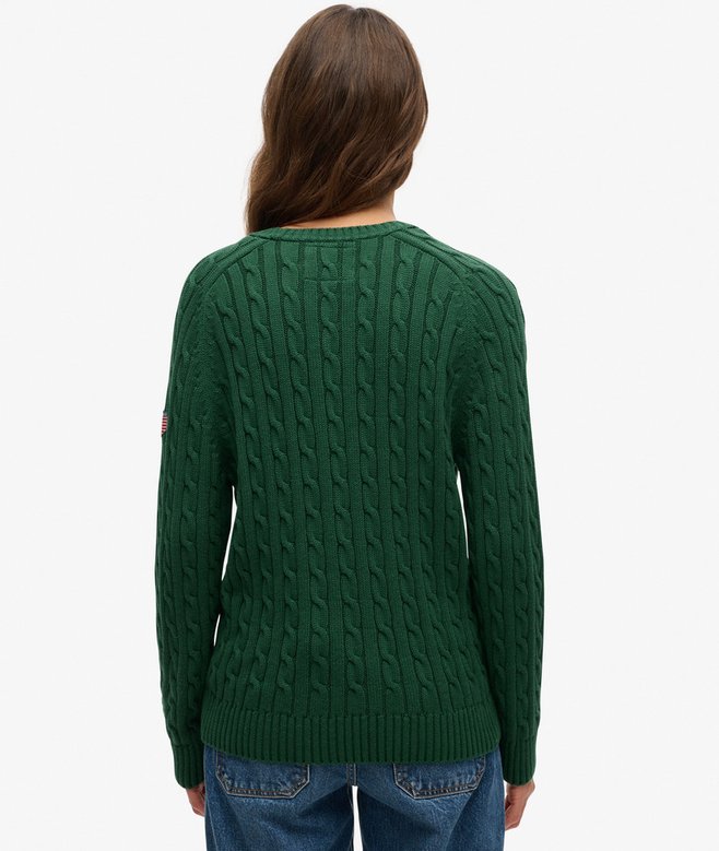 superdry Jersey holgado de punto trenzado Oferta especial
