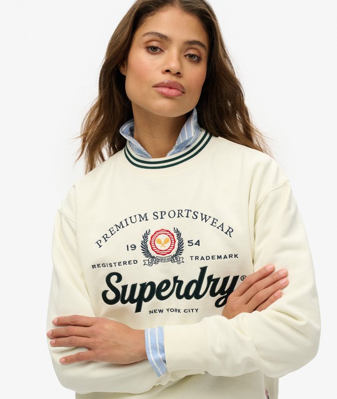 superdry Sudadera holgada de cuello redondo Country Club Últimos 3 días