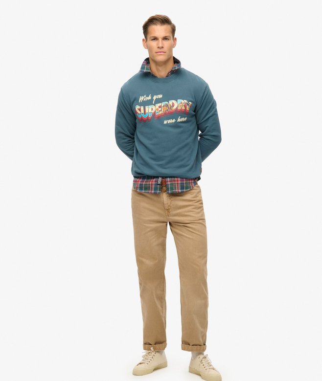 superdry Sudadera gráfica con cuello redondo Travel Postcard Promoción por tiempo limitado