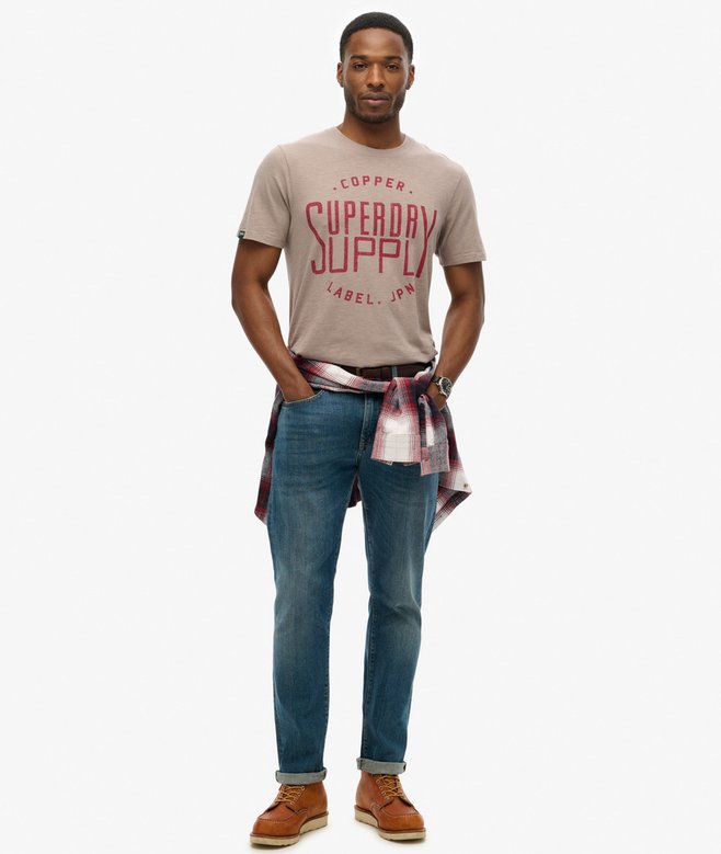superdry Camiseta Workwear de la gama Copper Label Promoción trimestral