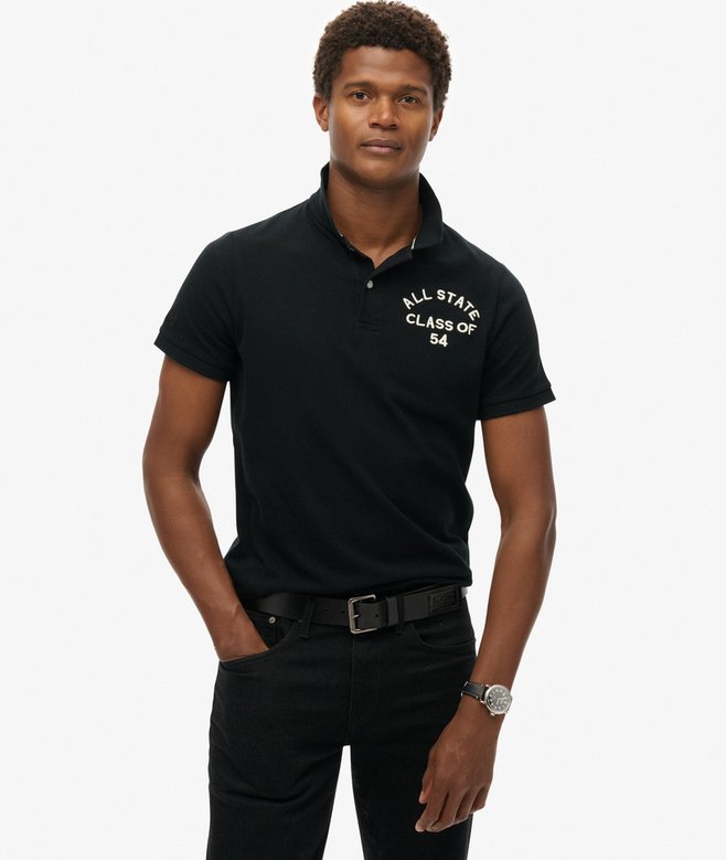 superdry Polo de manga corta y algodón orgánico Superstate