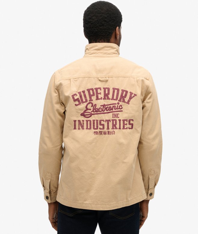 superdry Sobrecamisa de lona con parches