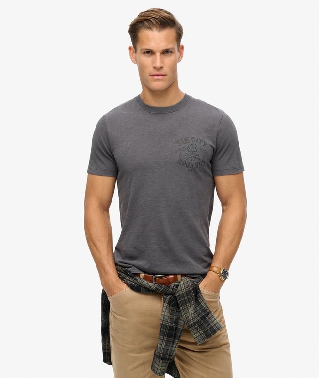 superdry Camiseta gráfica Retro Rocker Ofertas de temporada