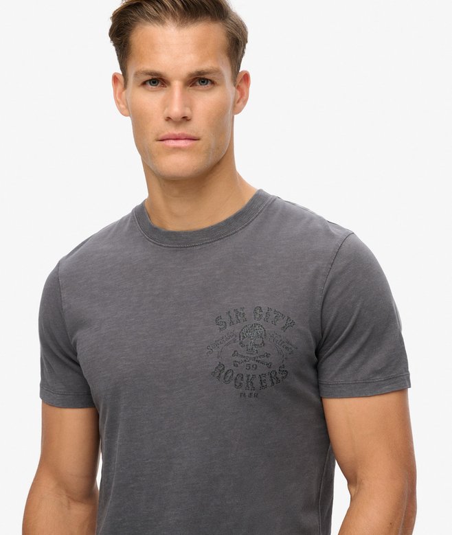 superdry Camiseta gráfica Retro Rocker Ofertas de temporada
