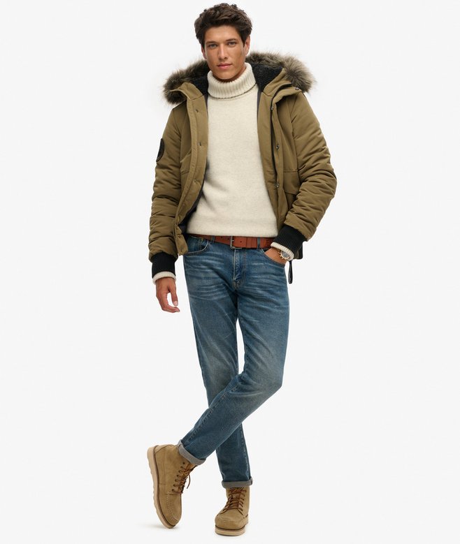 superdry Cazadora bómber acolchada con capucha Everest En línea