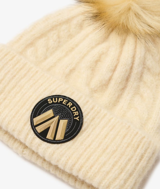superdry Gorro de punto trenzado Luxe Tienda de fábrica