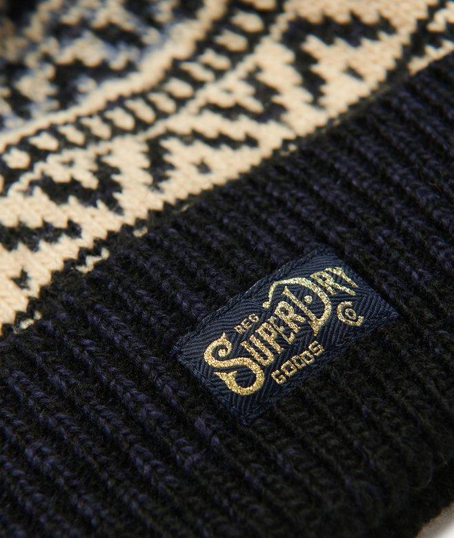 superdry Gorro de punto estampado Libre de impuestos