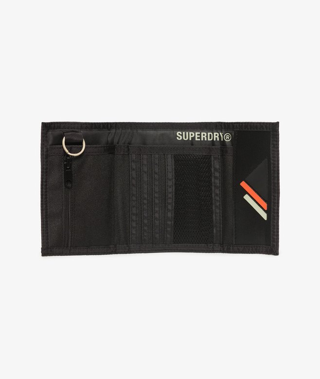 superdry Cartera plegable de lona de diseño tríptico Ofertas de temporada