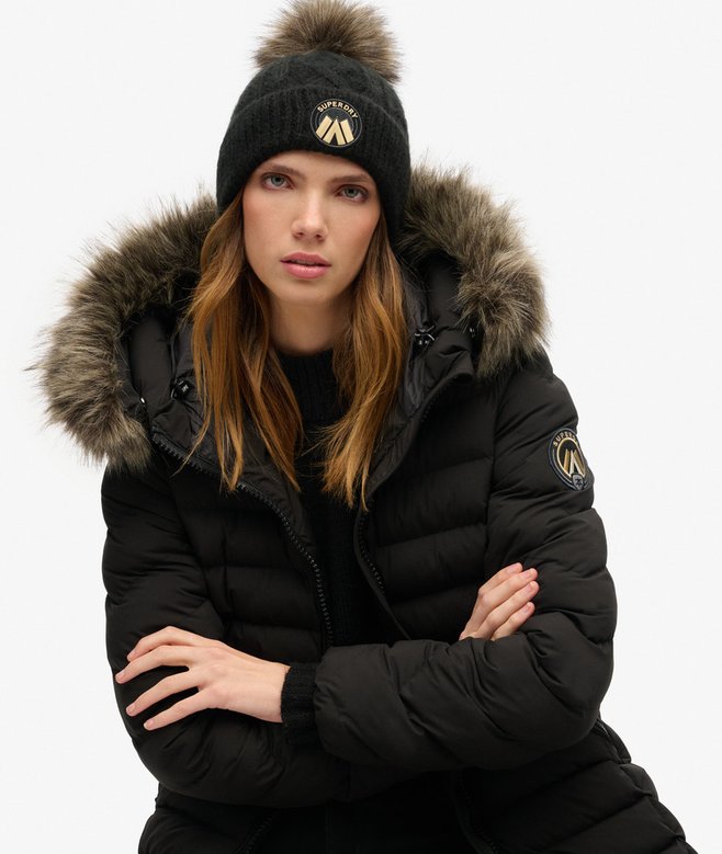 superdry Gorro de punto trenzado Luxe Ofertas especiales