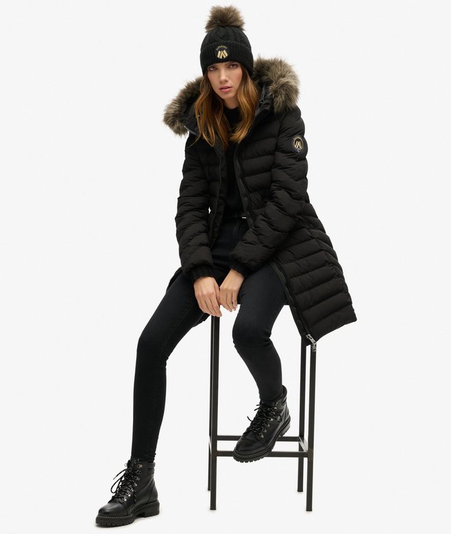 superdry Gorro de punto trenzado Luxe Ofertas especiales