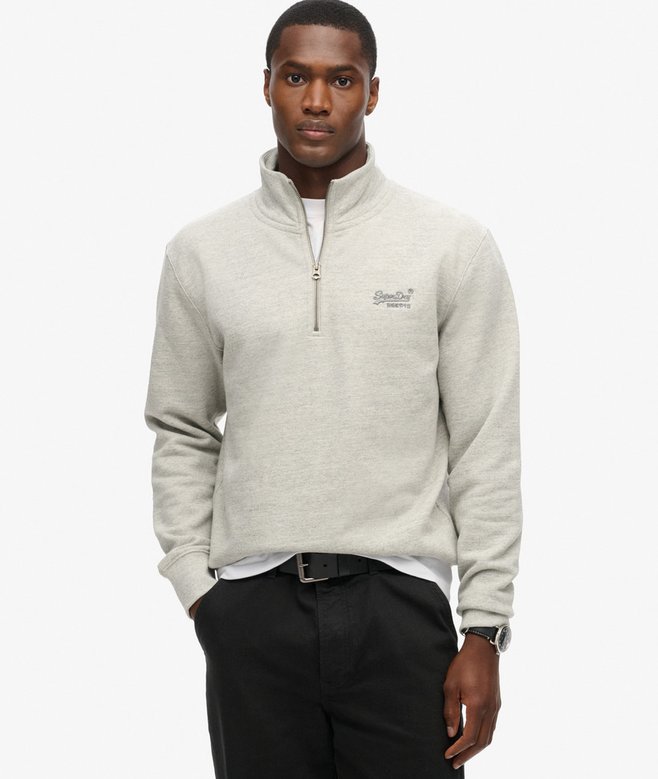 superdry Sudadera con cuello panadero con logotipo Essential Rebajas top