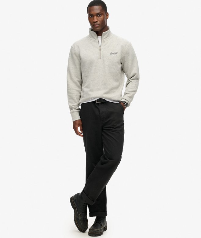 superdry Sudadera con cuello panadero con logotipo Essential Rebajas top