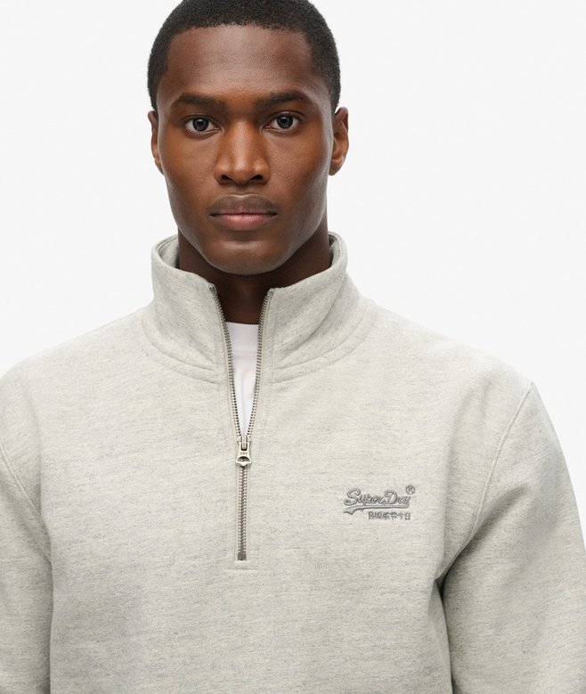 superdry Sudadera con cuello panadero con logotipo Essential Rebajas top