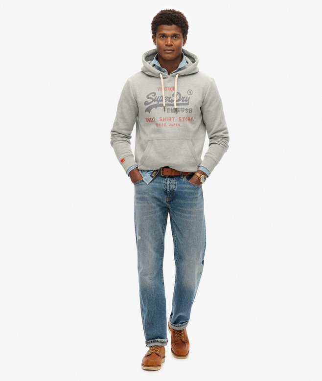 superdry Sudadera de corte relajado con capucha y logo Vintage Heritage Envío gratis