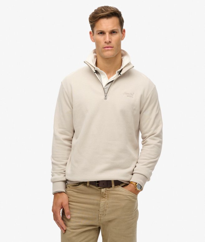 superdry Sudadera con cuello panadero con logotipo Essential ÚLTIMAS EDICIONES