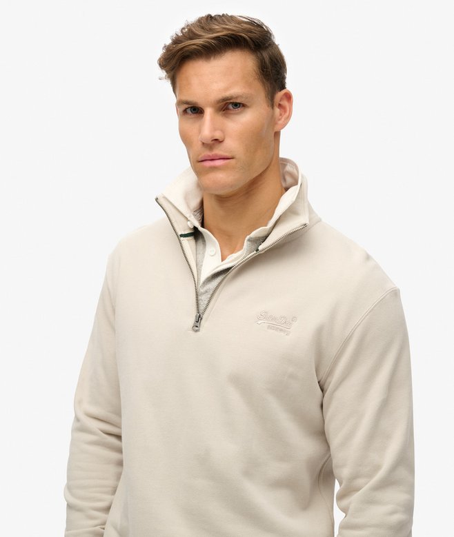 superdry Sudadera con cuello panadero con logotipo Essential ÚLTIMAS EDICIONES