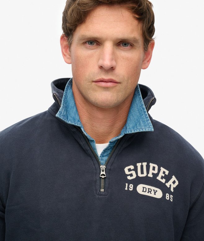 superdry Sudadera con media cremallera Athletic Essentials Promoción trimestral