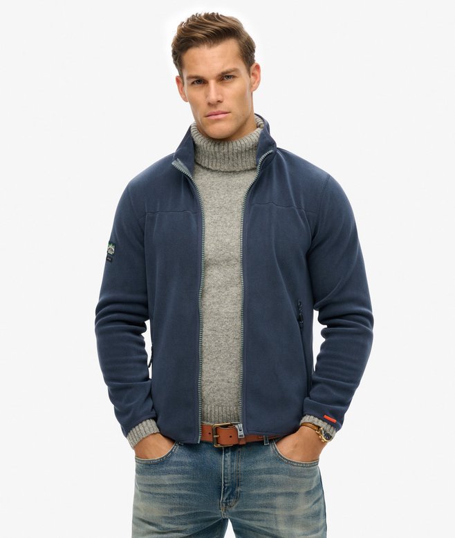 superdry Forro polar con cremallera integral Active