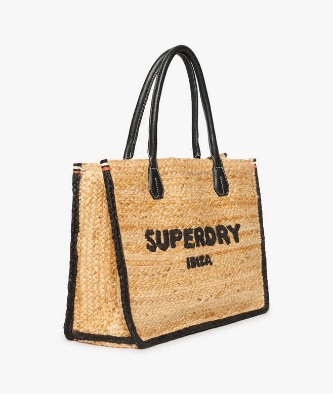 superdry Bolso tote de rafia Luxe Rebajas