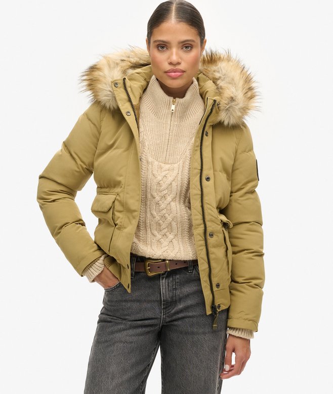superdry Cazadora bómber acolchada con capucha Everest