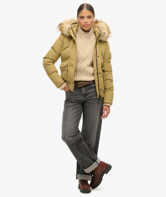 superdry Cazadora bómber acolchada con capucha Everest Liquidación