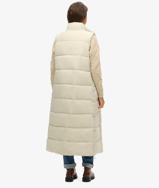superdry Chaleco largo acolchado Ripstop Envío gratis