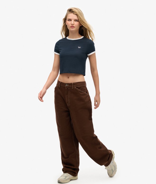 superdry Pantalones estilo carpintero con costuras en contraste COMPRAR AHORA