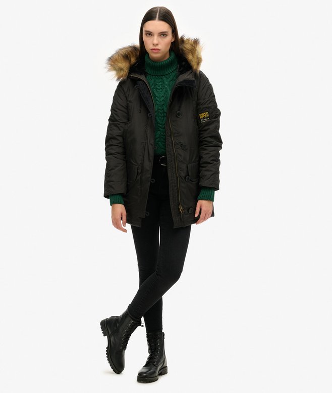 superdry Parka militar con capucha MA1 Último día