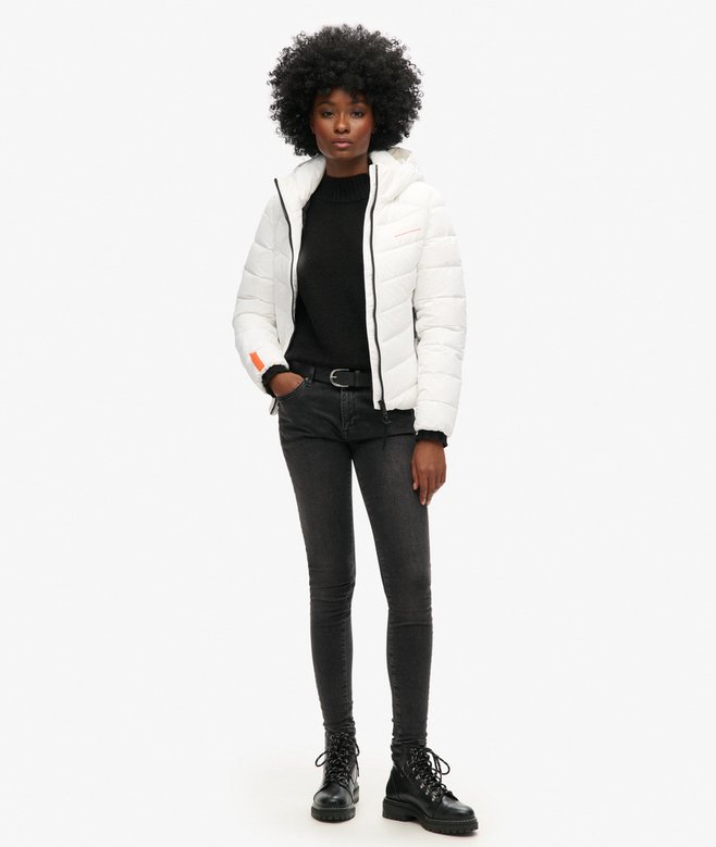 superdry Chaqueta acolchada de microfibra con capucha Precio de fábrica