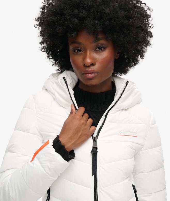 superdry Chaqueta acolchada de microfibra con capucha Precio de fábrica