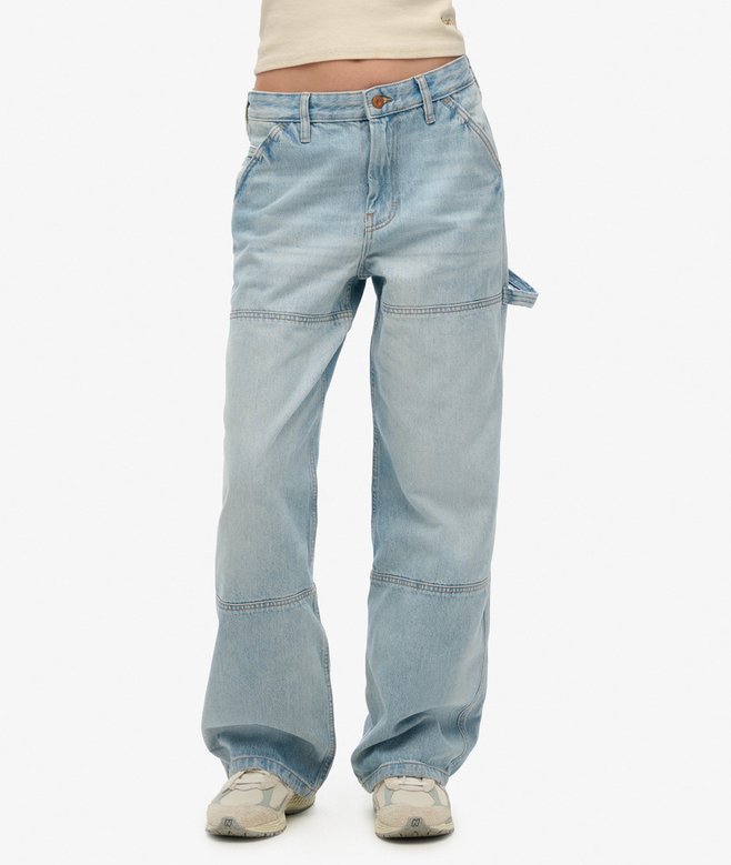 superdry Vaqueros de tiro medio de algodón orgánico Carpenter Grandes descuentos