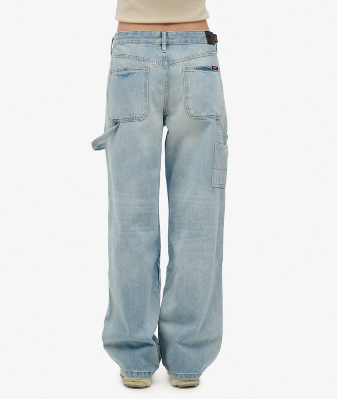 superdry Vaqueros de tiro medio de algodón orgánico Carpenter Grandes descuentos