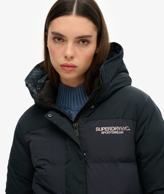 superdry Parka cortavientos acolchada con capucha City Liquidación