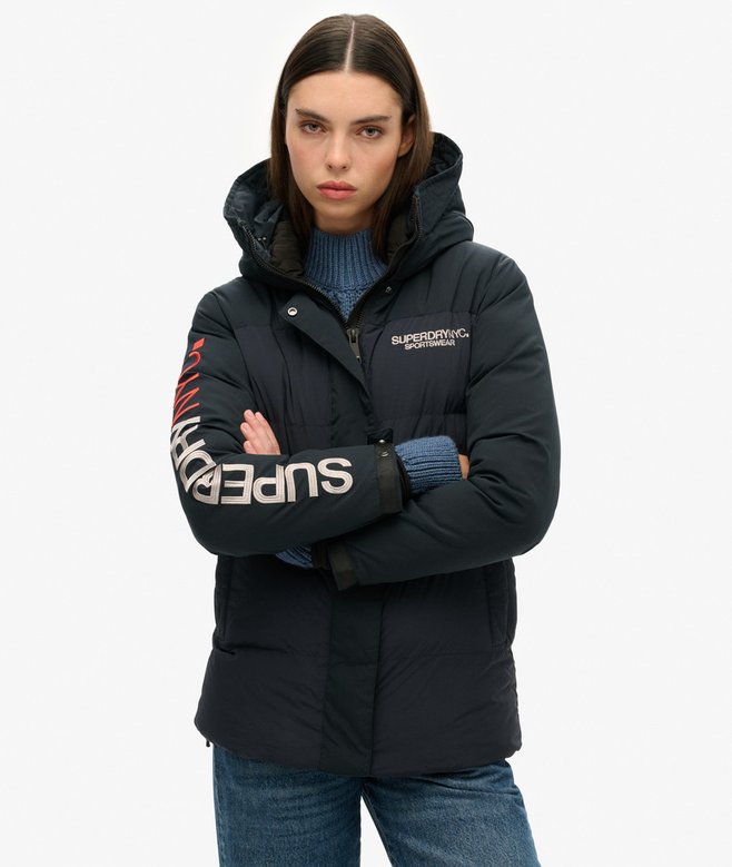 superdry Parka cortavientos acolchada con capucha City Liquidación